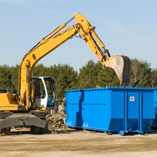 what size residential dumpster rentals are available in Raymond OH